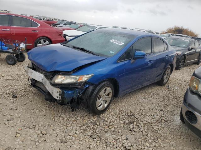 19XFB2F54EE267529 - 2014 HONDA CIVIC LX BLUE photo 1