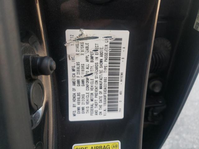 19UUA8F5XDA001660 - 2013 ACURA TL TECH GRAY photo 12