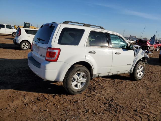 1FMCU49389KC41047 - 2009 FORD ESCAPE HYBRID WHITE photo 3