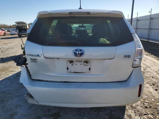 JTDZN3EU9EJ003437 - 2014 TOYOTA PRIUS V WHITE photo 6