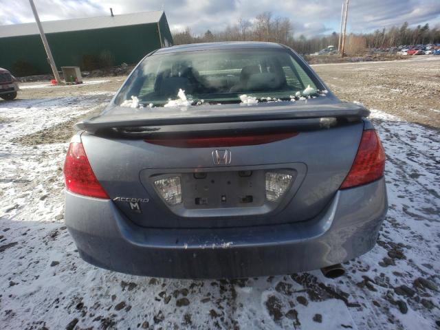 1HGCM56487A054807 - 2007 HONDA ACCORD LX BLUE photo 6