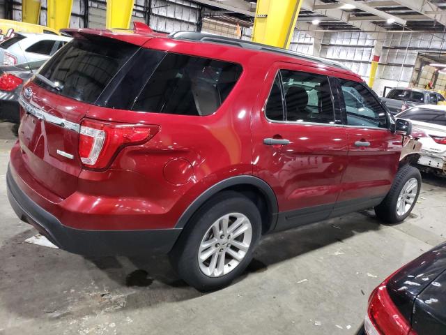 1FM5K7BH6HGC32788 - 2017 FORD EXPLORER MAROON photo 3