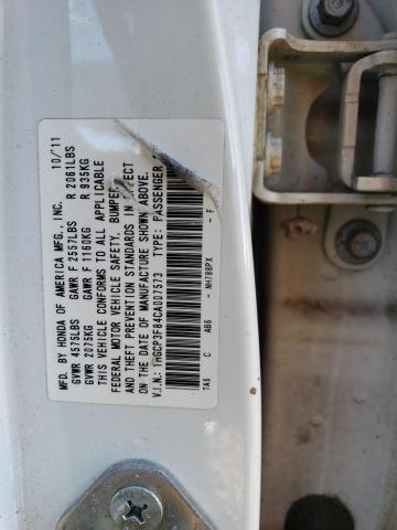 1HGCP3F84CA007573 - 2012 HONDA ACCORD EXL WHITE photo 12