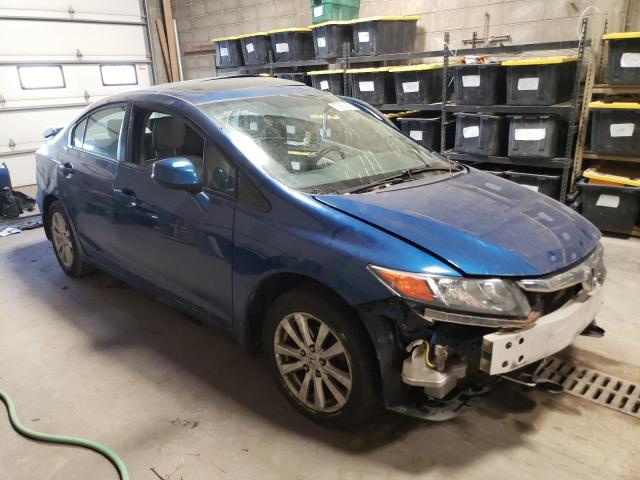 19XFB2F92CE315819 - 2012 HONDA CIVIC EXL BLUE photo 4