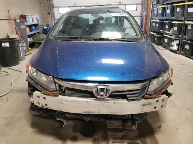 19XFB2F92CE315819 - 2012 HONDA CIVIC EXL BLUE photo 5