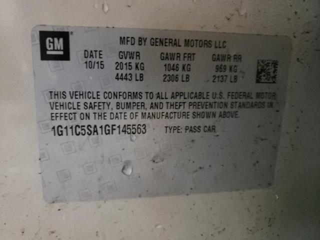 1G11C5SA1GF145563 - 2016 CHEVROLET MALIBU LIM LT 棕色 照片 13