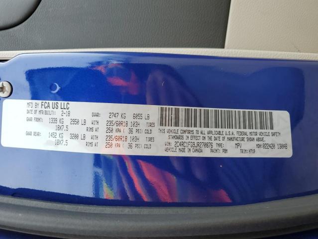 2C4RC1FG9JR270876 - 2018 CHRYSLER PACIFICA TOURING PLUS 蓝色 照片 13