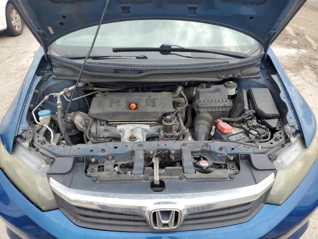 2HGFB2F57CH534536 - 2012 HONDA CIVIC LX BLUE photo 7