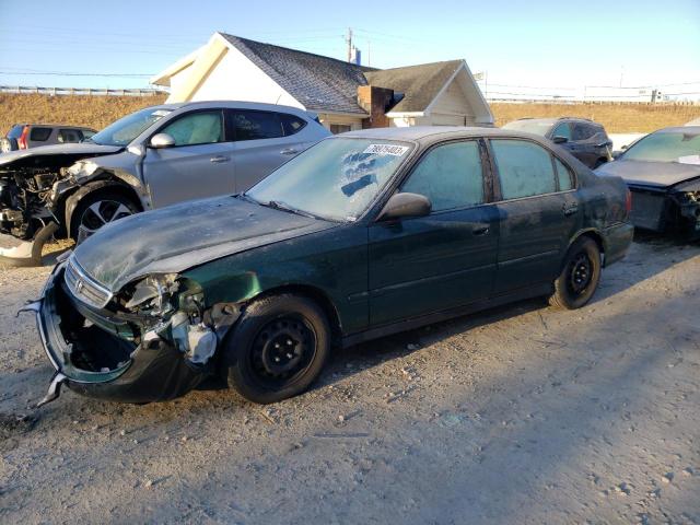 2HGEJ6618YH596473 - 2000 HONDA CIVIC BASE GREEN photo 1