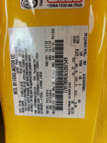 1ZVFT80N365207549 - 2006 FORD MUSTANG YELLOW photo 13