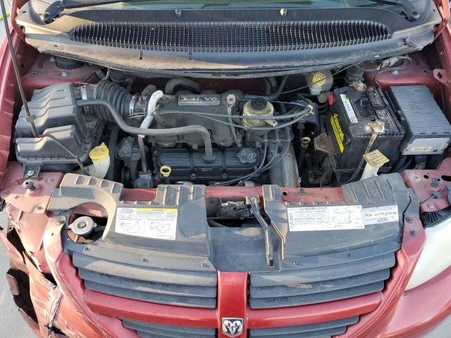 1D4GP45R05B155882 - 2005 DODGE CARAVAN SXT BURGUNDY photo 12