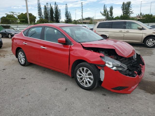 3N1AB7AP8JY314721 - 2018 NISSAN SENTRA S RED photo 4