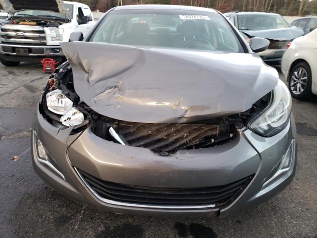 5NPDH4AEXEH516341 - 2014 HYUNDAI ELANTRA SE GRAY photo 5