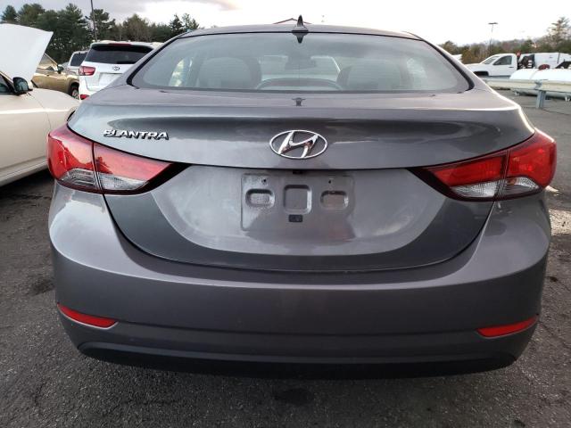 5NPDH4AEXEH516341 - 2014 HYUNDAI ELANTRA SE GRAY photo 6