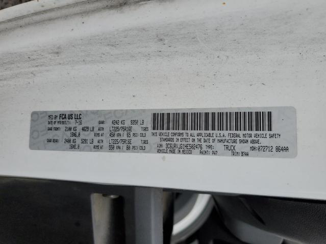 3C6URVJG1HE502476 - 2017 RAM PROMASTER 3500 HIGH თეთრი ფოტო 13