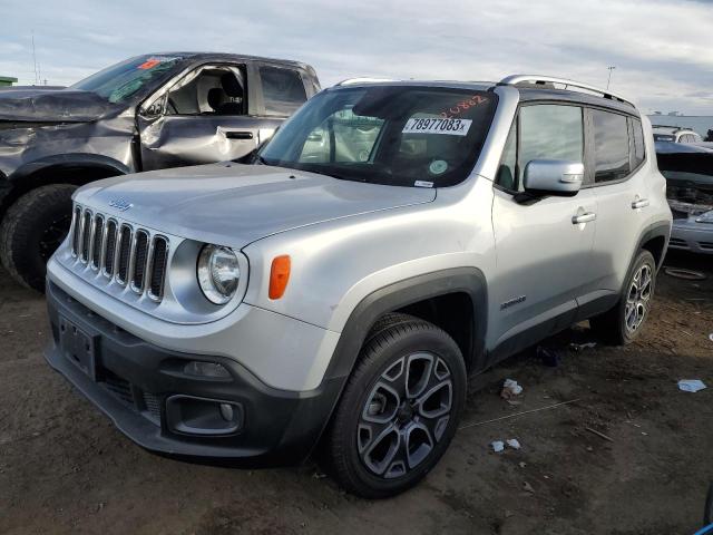 ZACCJBDT0FPB58721 - 2015 JEEP RENEGADE LIMITED SILVER photo 1