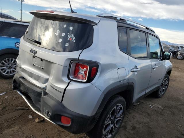 ZACCJBDT0FPB58721 - 2015 JEEP RENEGADE LIMITED SILVER photo 3