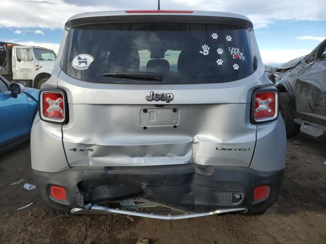 ZACCJBDT0FPB58721 - 2015 JEEP RENEGADE LIMITED SILVER photo 6