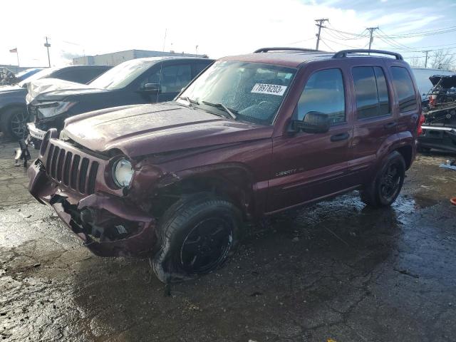 1J4GK58K43W613374 - 2003 JEEP LIBERTY LIMITED BURGUNDY photo 1