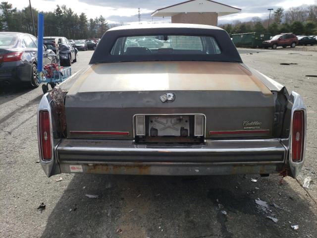 1G6DW51Y1H9760482 - 1987 CADILLAC BROUGHAM GRAY photo 6