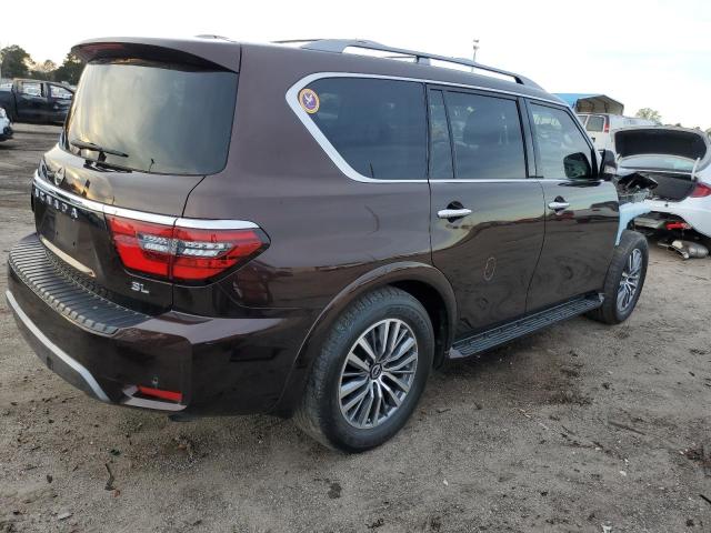 JN8AY2BC6N9161380 - 2022 NISSAN ARMADA SL BROWN photo 3