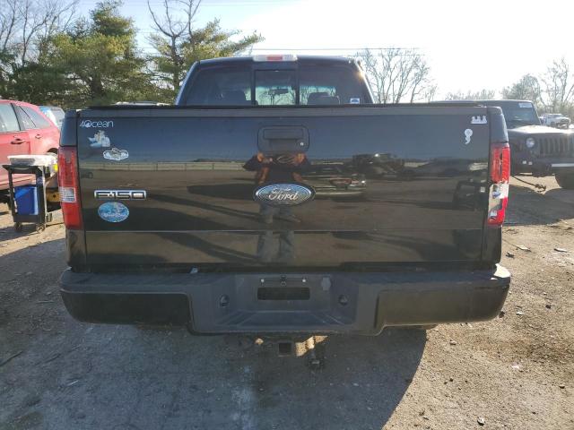 1FTRX14W28FA03174 - 2008 FORD F150 BLACK photo 6