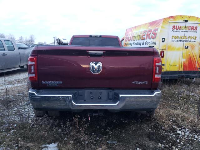 3C63RRJL1MG671539 - 2021 RAM 3500 LARAMIE RED photo 6