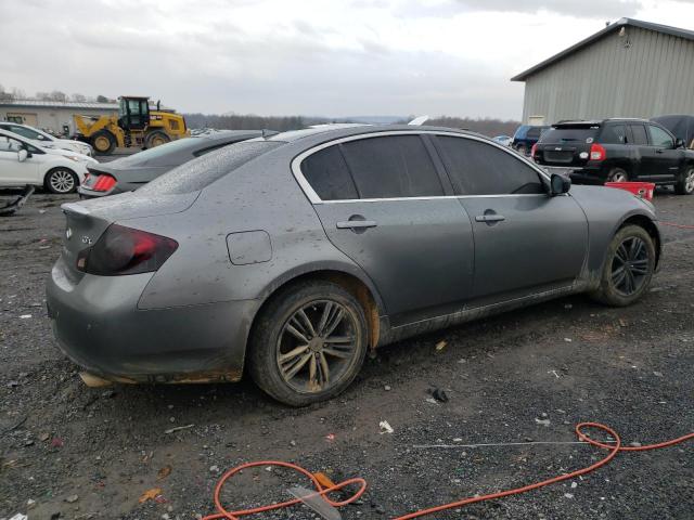 JN1CV6AR6DM356744 - 2013 INFINITI G37 GRAY photo 3