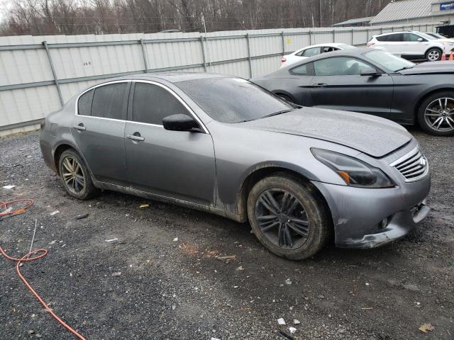 JN1CV6AR6DM356744 - 2013 INFINITI G37 GRAY photo 4