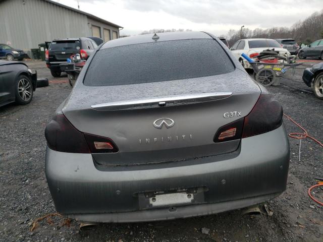 JN1CV6AR6DM356744 - 2013 INFINITI G37 GRAY photo 6