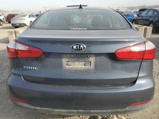 KNAFK4A62G5553290 - 2016 KIA FORTE LX BLUE photo 6