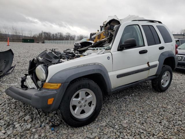 1J4GL48K17W603768 - 2007 JEEP LIBERTY SPORT WHITE photo 1