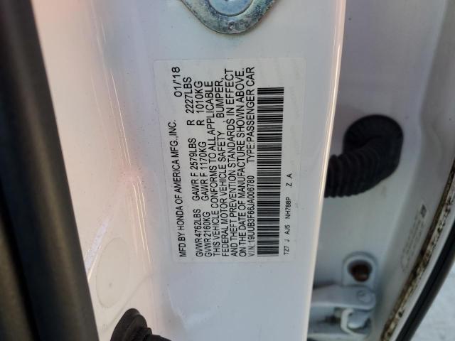 19UUB3F66JA006780 - 2018 ACURA TLX TECH+A Белый фото 12