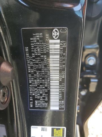 5YFEPMAE8NP365753 - 2022 TOYOTA COROLLA LE BLACK photo 12