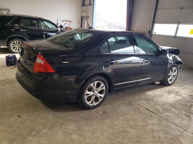 3FAHP0HA7CR356872 - 2012 FORD FUSION SE BLACK photo 3