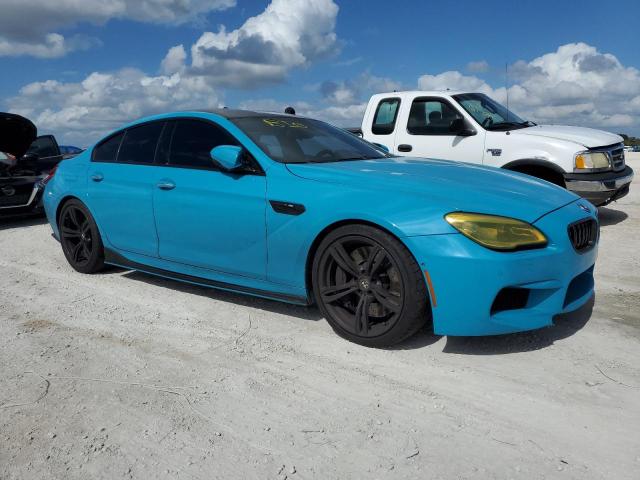 WBS6E9C51GG437085 - 2016 BMW M6 GRAN COUPE TURQUOISE photo 4