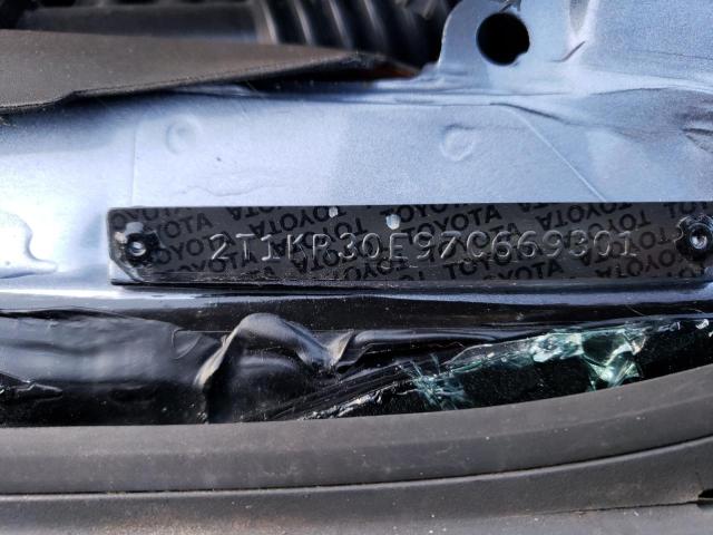 2T1KR30E97C669301 - 2007 TOYOTA COROLLA MA XR BLUE photo 12