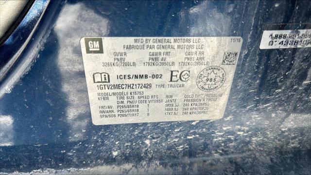 1GTV2MEC7HZ172429 - 2017 GMC SIERRA K1500 SLE BLUE photo 12