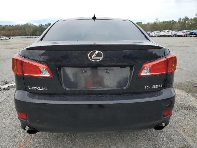 JTHBF5C2XA5115130 - 2010 LEXUS IS 250 BLACK photo 6