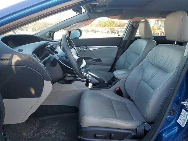 19XFB2F97EE048177 - 2014 HONDA CIVIC EXL ლურჯი ფოტო 7