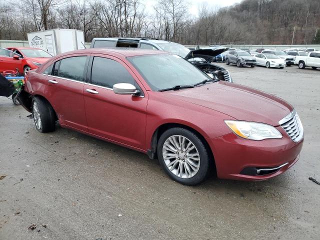 1C3CCBCG5DN520944 - 2013 CHRYSLER 200 LIMITED RED photo 4