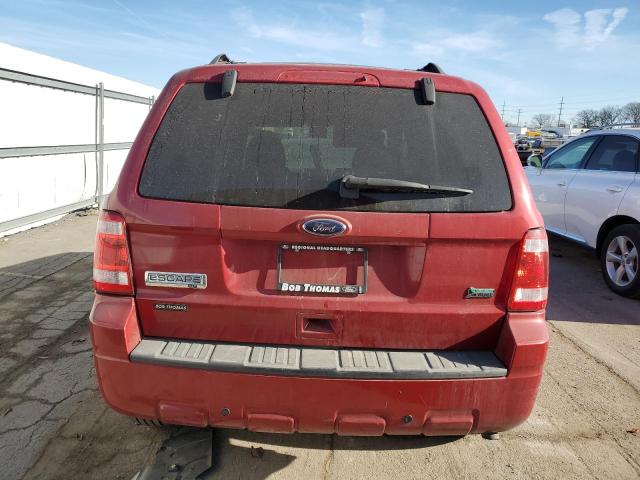 1FMCU0DG9AKD16085 - 2010 FORD ESCAPE XLT MAROON photo 6