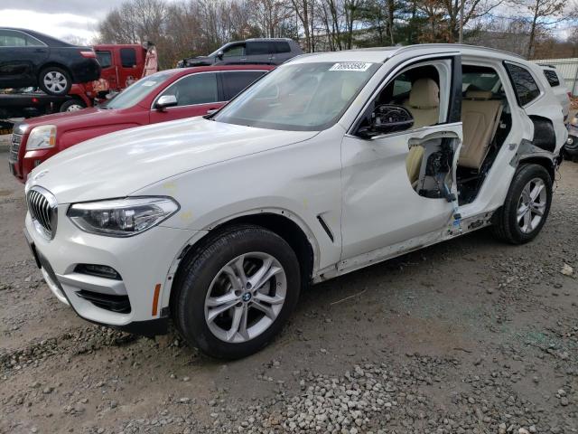 5UXTY5C00M9E20228 - 2021 BMW X3 XDRIVE30I WHITE photo 1