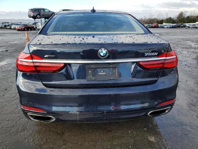 WBA7F2C56JB238714 - 2018 BMW 750 XI BLUE photo 6