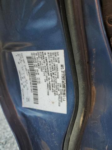 1FAHP53U74A131345 - 2004 FORD TAURUS SE BLUE photo 12