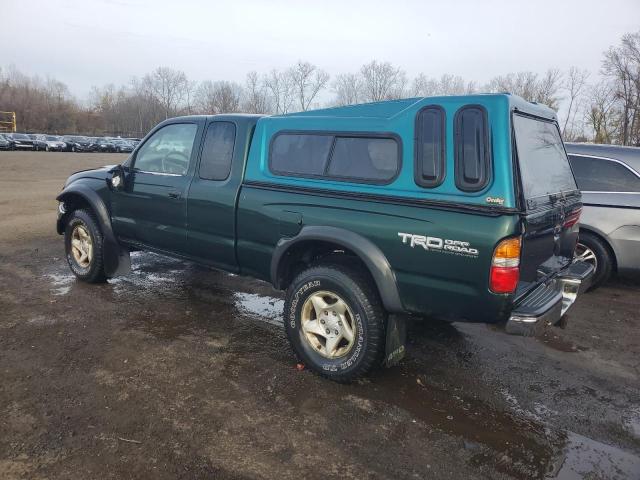 5TEWN72N02Z001567 - 2002 TOYOTA TACOMA XTRACAB GREEN photo 2