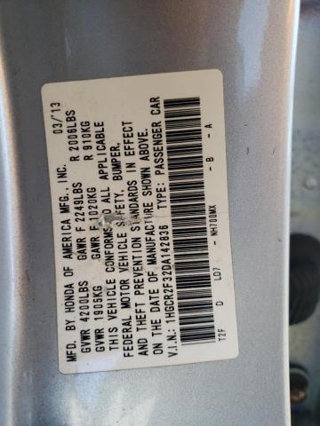 1HGCR2F32DA142836 - 2013 HONDA ACCORD LX SILVER photo 12