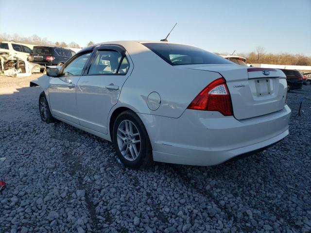 3FAHP0GA3CR321862 - 2012 FORD FUSION S WHITE photo 2