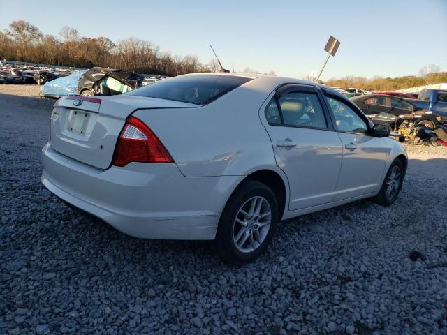 3FAHP0GA3CR321862 - 2012 FORD FUSION S WHITE photo 3