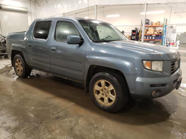 2HJYK16527H506775 - 2007 HONDA RIDGELINE RTL BLUE photo 4